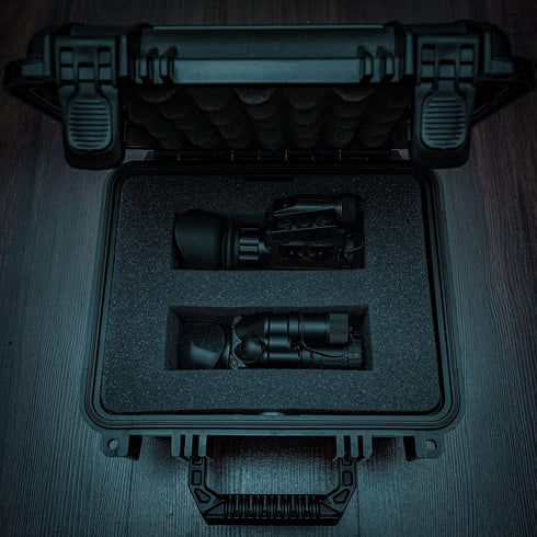 MEIJIA Portable All Weather Waterproof Camera Case with Foam, Fits Drones and Camera Equipment, 10.62 x 9.68 x 6.87