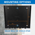 Mount-It! 2342 Inch 200x200 66 lb 0.7 Inch Low Profile Fixed TV Wall Mount Ultra Slim Flush Design for Screens Fits
