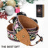 Padwa Lifestyle Embroidered Flower Camera Strap - 2" Wide Vintage Cowhide Strap for DSLR/SLR Cameras