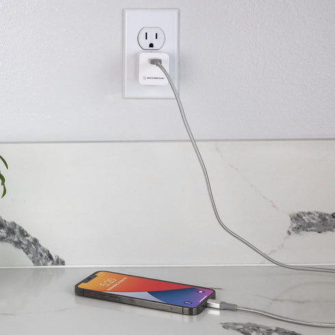 Scosche HA12WT-RP SuperCube 12W Portable Wall Charger Adapter for All USB Devices, Cell Phones, Tablets in White