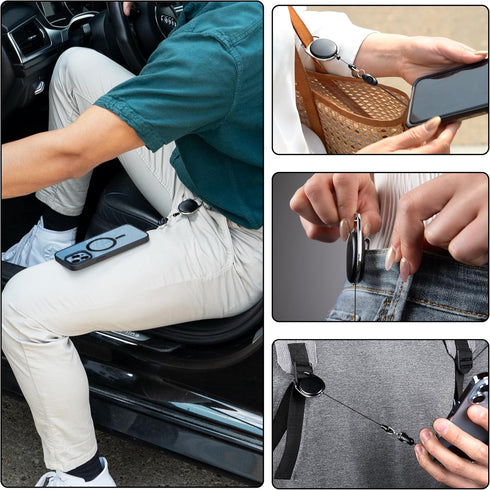 Phone Assured Anti-Drop Anti-Theft Smartphone Safety Leash and Clip