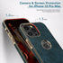 LOHASIC Leather Case for iPhone 13 Pro Max, Elegant Luxury Slim PU Cover, Shockproof Anti-Scratch Protective Case for