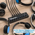 LZSIG 8 Channel Metal Stereo Audio Amplifier Headphone Splitter with Power Adapter, 1/4" & 1/8" TRS Outputs