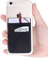 2Pack Adhesive Phone Pocket, Cell Phone Stick On Card Wallet Sleeve for Credit Cards/ID Card Holder with Sticker for