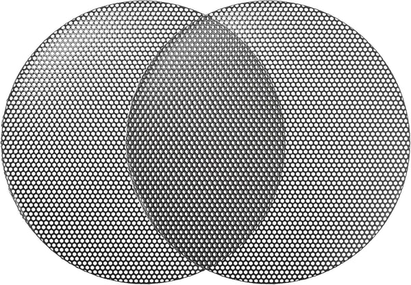 ACROPIX Universal 4.5 Inch Speaker Grills Mesh for Audio Subwoofer, 120x6.5mm Grille without Frame, Black - 2 Pack