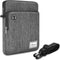 KIZUNA 10 Inch Water Resistant Tablet Sleeve Case, Shoulder Messenger Bag for iPad Pro, Galaxy Tab, Grey