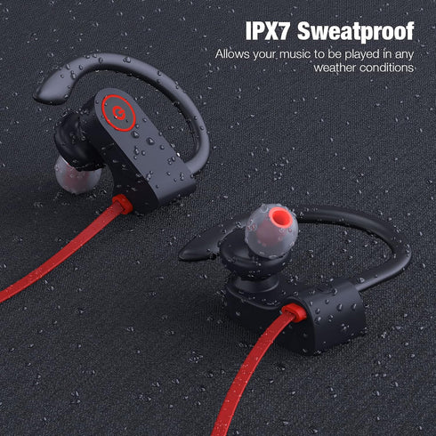 Boean Bluetooth 5.3 Wireless Earbuds: IPX7 Waterproof, 16 Hrs Playtime, Stereo Sound for Gym & Running Workouts.