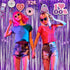 Purple Tinsel Curtain Party Backdrop, GREATRIL Foil Fringe Curtain for Hunters Mermaid Themed Decorations, Pack of 2.