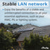 Shelly LAN Switch, 5 Port RJ45 10/100 Mbps Fast Ethernet Switch, DIN-Mountable, Fanless, Plug & Play, Energy-Saving,