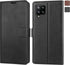 Galaxy A42 5G Case, Black Leather Wallet Flip Folio Case with Card Slots, Kickstand, Magnetic Closure, Ultra Slim
