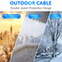 Cat6 150ft, 25FT 500 Cat6 Cat5e Cat5 6 RJ45 25 Outdoor Ethernet Cable Heavy Duty Double Jackets Internet Cord