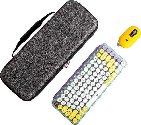 Hard EVA Storage Case for Logitech POP Wireless Mouse and POP Keys Mechanical Keyboard Combo
