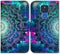 Case for Moto G Play 2021 - Mandala Flower Space Leather Flip Phone Wallet Cover with Card Slot for Motorola