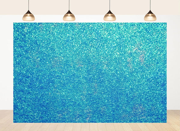LidyMini 6x6ft Fabric Sparkling Blue Water Backdrop Glistening Ripple Texture Background Minimalist Nature