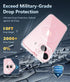 FNTCASE iPhone 15 Plus Case: Slim Magnetic Clear, Military Shockproof, Anti-Yellowing, with Camera & Screen Protectors,
