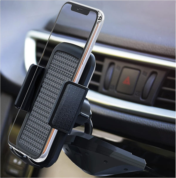 Bestrix Cell Phone Holder for Car, CD Slot Mount, Hands Free with Strong Grip for iPhone and Galaxy