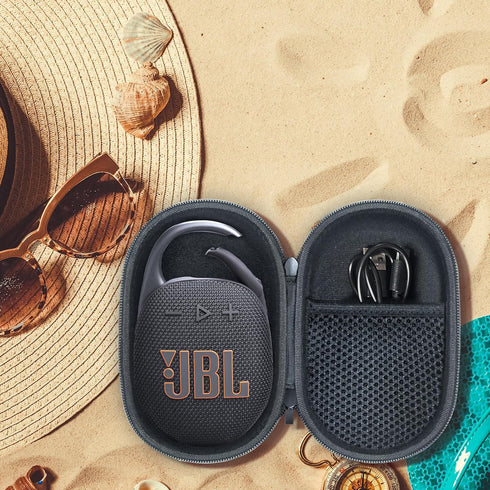 Case for JBL Clip 5 Portable Bluetooth Speaker, Waterproof and Dustproof Cover for Home, Outdoor, Travel (Black) - Box
