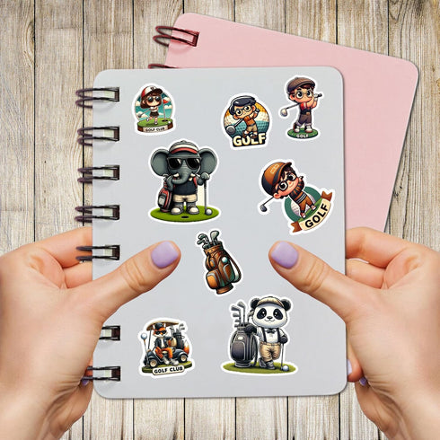 50 PCS Golf Stickers, Waterproof Vinyl Decals for Golfer Adults, Sports Lovers, Decorative Scrapbooking