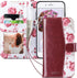 ULAK Wallet Case - Burgundy - Compatible with iPhone 7 Plus/8 Plus, Premium PU Leather Flip Cover with Card Holder