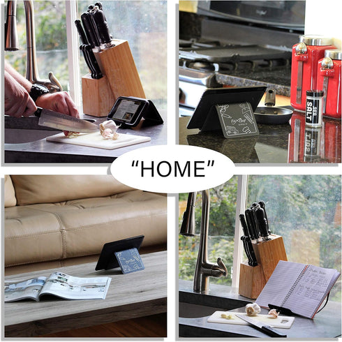 Airplane Travel Essentials for Flying Flex Flap Cell Phone Holder & Flexible Tablet Stand for Desk, Bed, Treadmill,