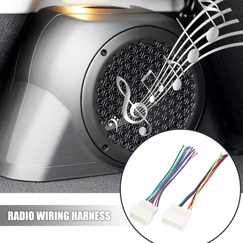 70-7304 Set 2011-2018 X AUTOHAUX Car Stereo CD Player Wiring Harness Wire Radio Adapter for Hyundai Elantra