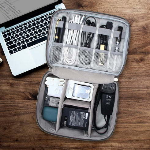 VOCUS Electronics Organizer Travel Cable Bag, Portable Tech Carrying Case for Accessories