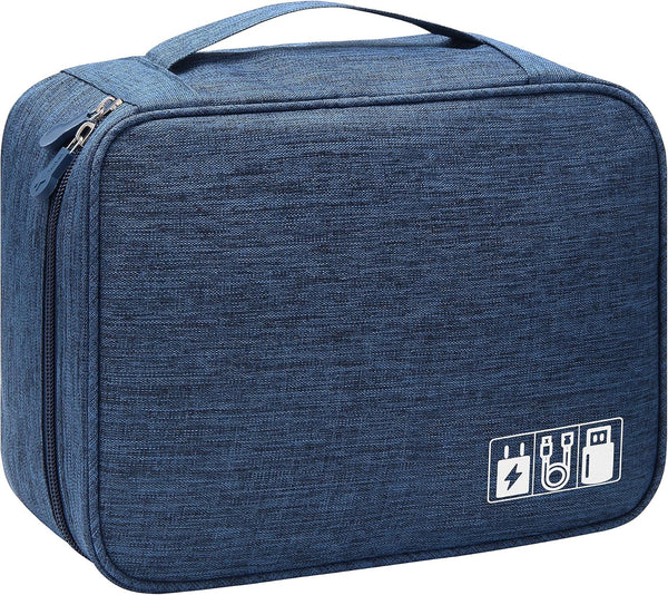 VOCUS Electronics Organizer Bag - Portable Travel Cable Organizer for Electronics Accessories, Large Storage Case