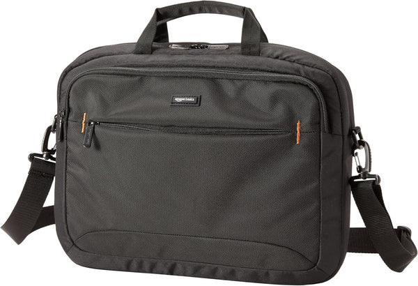 Amazon Basics 15.6 in Laptop Bag with Shoulder Strap and Handle, Large Capacity, Spacious