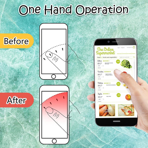 Honoson 9 Pieces Cell Phone Grip Holder, Colorful Self-Adhesive Collapsible Finger Ring for Smartphone and Tablets