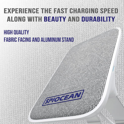 Fast Wireless Charger, Qi-Certified 10W Max Wireless Charging Stand Compatible with iPhone 15/14/13/12/11 Max/Pro/Mini/SE 2022, Samsung Galaxy S22/S21/S20/S10/S9/Note 20, with QC3 Adapter