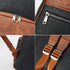 Backpack Telena Leather Laptop for Women Business Casual College Bags Black-Brown
