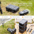 KIWIFOTOS 58 Slots Battery Case Holder with Tester, IP67 Waterproof Outdoor Storage Organizer for AA AAA Batteries