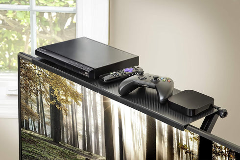 Mountable Monitor/TV/Screen Top Shelf, TV Tray Organizer