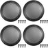 Fielect 4Pcs 6.5inch Speaker Grill Cover, Mesh Decorative Circle Woofer Guard Protector Cover with Screws