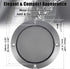 X AUTOHAUX 2pcs 3" Titanium Tone Audio Speaker Cover - Glossy Mesh Subwoofer Grill Horn Protector