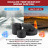 BuyUneed 2:1 (3/8" 16ft) Braided Sleeving Heat Shrinkable Fabric Ratio- Abrasion Protection Flexibility Wiring Harness