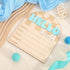 TERJIO Racing Hello World Bulletin Board - Little Racer Birth Information Record,Fast Race Car Checkered Wooden Board