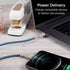 Cordinate 6 Ft USB-C to Lightning Cable, Braided, Fast Charge, Sea Blue, Compatible with iPhone 13/12/11/Pro/Max/Mini,