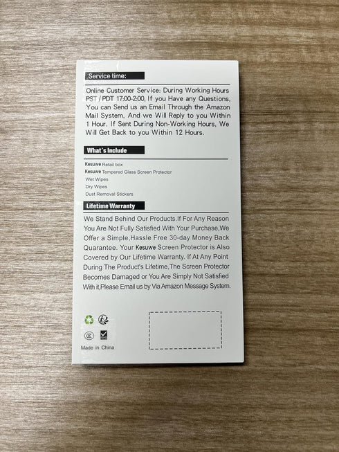 Kesuwe Screen Protector for Samsung Galaxy A25 5G - 3 Pack, Tempered Glass, Anti Scratch, 9H Hardness