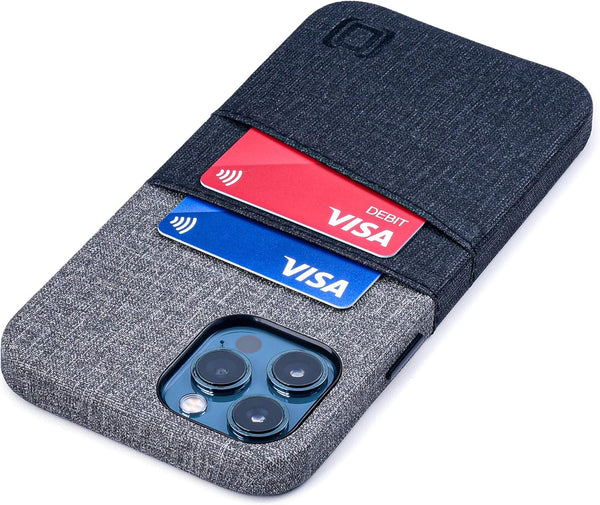 Dockem Wallet Case for iPhone 12 Pro Max - Built-in Metal Plate for Magnetic Mounting & 2 Credit Card Holders, Luxe M2