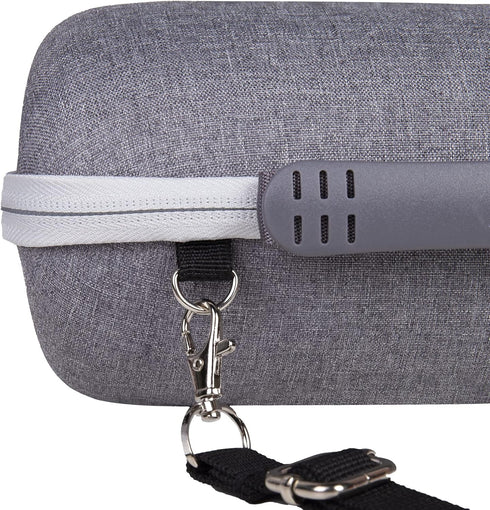 Khanka Carrying Case for JBL Charge 4/5 - Waterproof Portable Bluetooth Speaker Case with Extra Room for Charger (Gray)