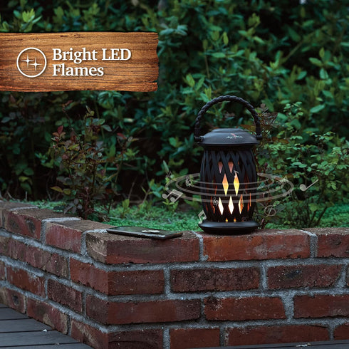 Margaritaville Tiki Torch - Waterproof Bluetooth Speaker with Flickering LED Lights, Perfect for Travel and Parties