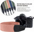 Padwa Lifestyle Pink Camera Strap, 2" Wide Cotton Woven Genuine Leather Head Straps, Includes 2 Quick Release Clips