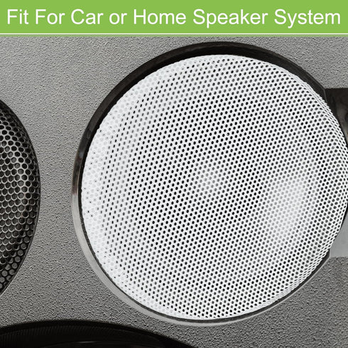 ACROPIX Universal 3 Inch Speaker Grills Mesh for Audio Subwoofer, 84x6.5mm Grille without Frame, White - 2 Pack