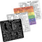 Synerlogic Mac OS Reference Keyboard Vinyl Shortcut Stickers, Compatible with MacBook Pro Air iMac Mini (4-Pack