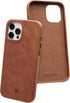 Wilken Leather Wrapped Case for iPhone 12 Pro Max | Brown | Compatible with MagSafe & Wireless Charging | Top Grain