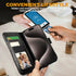 Wallet Case for iPhone 15 Pro Max, RFID Blocking Credit Card Holder, PU Leather Flip Kickstand Cover for Men Women