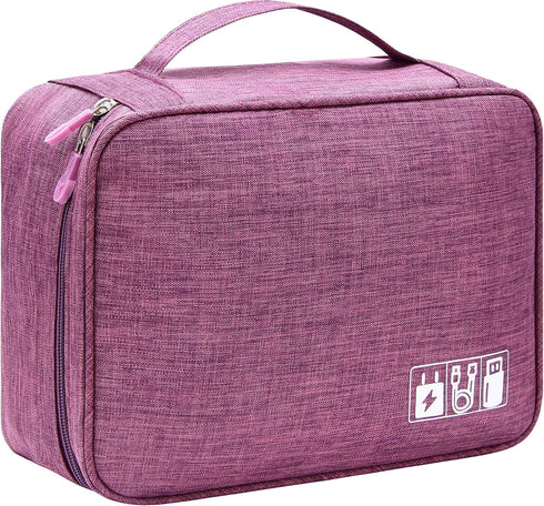 VOCUS Electronics Organizer Travel Cable Bag, Portable Tech Carrying Case for Accessories