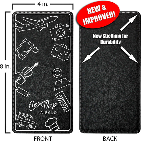 Airplane Travel Essentials for Flying Flex Flap Cell Phone Holder & Flexible Tablet Stand for Desk, Bed, Treadmill,