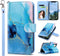 ULAK iPhone 11 Wallet Case for Women, PU Leather Flip Cover with Card Holder Kickstand, Shockproof Protective Case